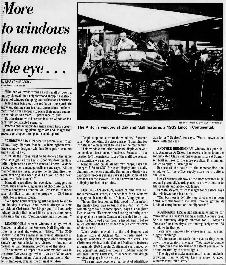 Antons - Article On Displays Dec 1983 (newer photo)